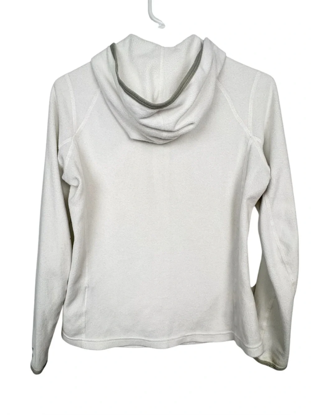 NORTH FACE  Polartec Classic Women’s White Fleece Zip Hoodie Size S
